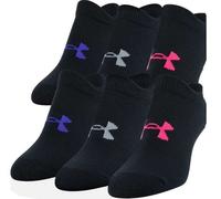 Calzini da tennis Under Armour Girls' Essentials No Show 6Pack - black/cerise - Nero (30-35)