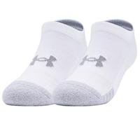 Calzini da tennis Under Armour Jr Youth HeatGear No Show Socks 3P - white/steel - Bianco (27,5-31)
