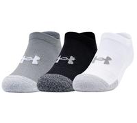 Calzini da tennis Under Armour Youth HeatGear No Show Socks 3P - steel/white - Grigio (27,5-31)