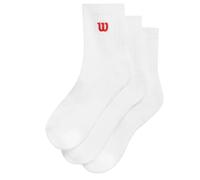 Calzini da tennis Wilson Quarter Top Sock 3P - Bianco (38-42)