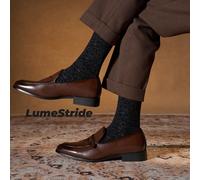 Calzini da uomo a giro - Calzini eleganti da ufficio alla moda, calzini casual versatili e comodi in poliestere per uso quotidiano, stile classico abbinabile a tutto, confezione multipla 39-42,43-46Co