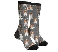 calzini da uomo Cavalier King Charles Spaniel Dog Calze uomini Sportive | Calze Lunghe uomini Elasticità Calze Donna per Trekking Corsa Ufficio