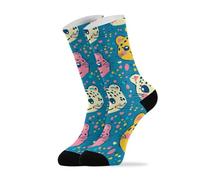 Calzini da Uomo Cute Cartoon Leopards Calze 40cm | Classici Socks Morbido Calzini Donna per Sport Palestra Camminata