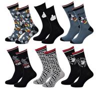 Calzini da uomo DISNEY MICKEY MOUSE, Confezione 6 paia MICK24, 43-46