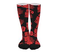 Calzini Da Uomo Donna Remember Everyone Deployed Red Calzini Invernali Traspiranti Divertenti Calze Termiche, Per Estive, Tempo Libero, Amico, 50cm