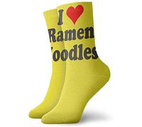Calzini Da Uomo I Love Ramen Noodles Calzini Invernali Traspiranti Comode Calze Running, Per Estive, Amico, Tempo Libero, 50cm