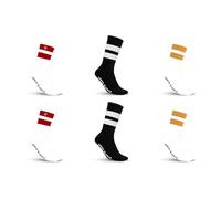 Calzini da uomo in cotone pettinato, morbido, set di 6 calzini alti da uomo, comodi, Bianco/Nero/Rosso/Arancione, 39-42
