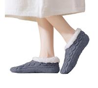 Calzini da uomo per sneaker, colore nero, da donna, in pile di agnello, foderati, caldi e con rivestimento anti-nop, per ore accoglienti, calzini neri da uomo nei giorni della settimana, grigio scuro
