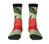 Calzini Da Uomo Red Watermelon Printed Calzini Abbigliamento Comode Traspiranti Calze Per Attività Sportiva, Per Estive, Amico, Marito, 40cm