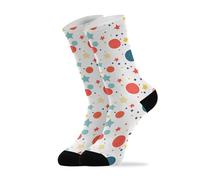 Calzini da Uomo Stars and Circles White Calze Uomo 40cm