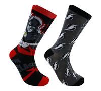 Calzini Da Uomo The Flash DC Comics 2 Paia Taglia Scarpe 6-12