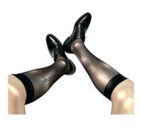 Calzini da uomo UltraThin 0D Nylon Dress con sottili strisce per lucentezza | Calze formali traspiranti per ufficio ed eventi speciali HighStretch Calze leggere
