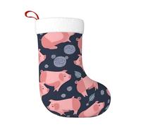 Calzini decorativi natalizi Calza WHJSHOP Cute Pigs Pattern Stampato leggero per Halloween, cerimonie annuali, riunioni di vacanza