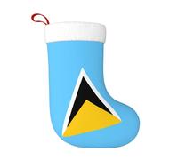 Calzini decorativi natalizi HJFCZH Bandiera di Santa Lucia Stampe Decorazione per la Casa Morbido e Confortevole per Ufficio Albero di Natale Camino