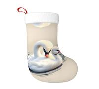 Calzini decorativi natalizi HJFCZH Cute Little Swan Stampe Home Decoration Soft and Comfortable for Office Christmas Tree Fireplace