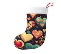 Calzini decorativi natalizi Hjfczh Heart Crush Flower Stampe leggere e confortevoli per donne e uomini