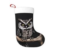 Calzini decorativi natalizi HJFCZH Late Night Owl stampe decorazione per la casa morbida e confortevole per ufficio albero di Natale camino