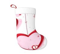 Calzini decorativi natalizi HJFCZH Little Red Heart Print Home Decoration Soft and Comfortable for Office Christmas Tree Fireplace