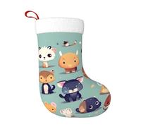 Calzini decorativi natalizi WHJDPP Cute Little Animals Picture Home Decoration Soft and Comfortable for Office Christmas Tree Fireplace