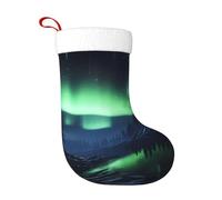 Calzini decorativi natalizi WHJDPP Northern Lights Picture Home Decoration Soft and Comfortable for Office Christmas Tree Fireplace