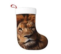 Calzini decorativi natalizi WHJDPP The Lion's Gaze Picture Home Decoration Soft and Comfortable for Office Christmas Tree Fireplace