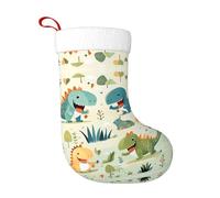 Calzini decorativi natalizi WHJSHOP Cute Little Baby Dinosaur Pattern Home Decoration Soft and Comfortable for Office Christmas Tree Fireplace