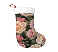 Calzini decorativi natalizi WHJSHOP Many Beautiful Roses Pattern Home Decoration Soft and Comfortable for Office Christmas Tree Fireplace