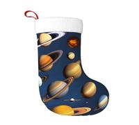 Calzini decorativi natalizi WHJSHOP Solar System Planets Pattern Home Decoration Soft and Comfortable for Office Christmas Tree Fireplace