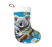 Calzini decorativi natalizi WHJSHOP Two Cute Koala Pattern Home Decoration Soft and Comfortable for Office Christmas Tree Fireplace