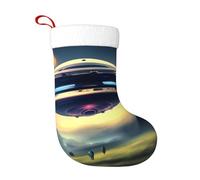 Calzini decorativi natalizi WHJSHOP UFO Landing Pattern Home Decoration Soft and Comfortable for Office Christmas Tree Fireplace