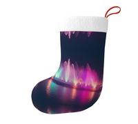 Calzini decorativi natalizi WHJSSF con stampa a fontana musicale morbida e soffice, per donne e uomini