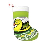 Calzini decorativi natalizi WHJSSF Duck Flock Game stampato decorazione per la casa morbida e confortevole per ufficio albero di Natale camino