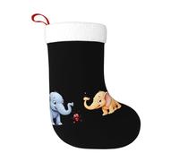 Calzini decorativi natalizi YYHWHJDE La piccola formica e l'elefante Stampa morbida e leggera non sbiadisce per alberi di Natale feste di vacanza caminetti