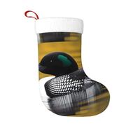 Calzini decorativi natalizi YYHWHJDE Loon Birds Stampa morbida e leggera non sbiadisce per alberi di Natale feste di vacanza caminetti