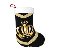Calzini decorativi natalizi YYHWHJDE Shining Crown Printing Home Decoration Soft and Comfortable for Office Christmas Tree Fireplace