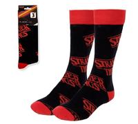 Calzini design stranger things nero e rosso