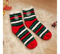 Calzini di Natale per Uomo - Calze Comode Carino Caldi Caldi Stampati Home Socks da Donna Calze di Natale (Grey One Size)