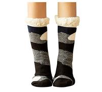 Calzini di Natale Unisex Carino Rigolo Divertente Modello Adatto Per Natale Fantasia A Buon Mercato Calze Fantasia Donna Christmas Socks Festa Dei Bambini Dolci Regali Per Ragazzi E Ragazze, Nero , M