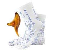 Calzini di riflessologia con strumenti, calzini riflessologici con strumenti, massaggio elastico per donne e uomini, affaticamento del piede, forniture di sollievo dallo stress per genitori, nonni e