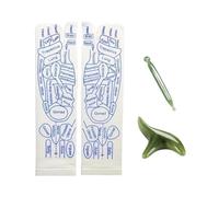 Calzini di riflessologia Salute Calzini per il piede Calze da massaggio a metà polpaccio con bastone da massaggio per piede Agopuntura Stimolazione Punto Circolazione Donna 1