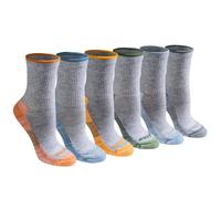 Calzini Dickies Dri-Tech Advanced Moisture Wicking Mid-Crew da donna disponibili nelle taglie ML (6-12) Grigio assortito (6 paia) Medio