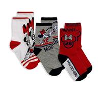 Calzini Disney Minnie Mouse set 3 paia per bambina in cotone Calze Bimba 5682