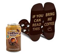 Calzini Divertenti Lattina di Caffè Uomo Donna, Regalo Originale per Papà