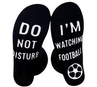 Calzini divertenti per giocatori, calcio/lettera, unisex, idea regalo per Natale e compleanno, Guardare il calcio-2, One Size