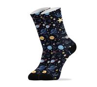 Calzini Donna Space Stars Cosmic Planet Calze Uomo 40cm