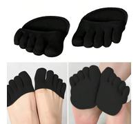 Calzini donna ultra sottili e invisibili con cinque dita e mezza suola, design traspirante sotto il ginocchio, antiscivolo con presa sulle dita, stile estivo sottile e monocromatico, comodi per tacchi