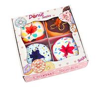 Calzini Donut Ciambelle Donna Ragazza Mamma Divertenti - Idee Regalo Originali Fantasia Colorati Arte Simpatici Strani Natalizie Calze - Festa Della Mamma Valentino Compleanno per Lei