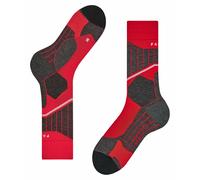 FALKE SC1 M So lana filo funzionale caldi spessi 1 paio, Calzini da sci Uomo, Rosso Lipstick 8000, 42-43