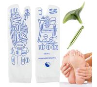 Calzini for riflessologia Fiorky con strumento for massaggio, Guanti for calzini for riflessologia, Calzini for digitopressione con punti di pressione, Calzini for massaggio ai piedi for all
