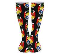 Calzini Grip Tonga National Emblem Tongan Traspiranti Calze Running Comodi Crew-Smlx Calze Per Ciclismo Adulto Sci 50Cm